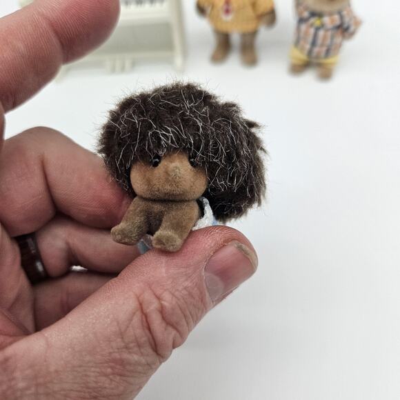 Sylvanian Families Chipmunk Family Figures Lot with Piano Vintage Toy Set Japan - Picture 3 of 14